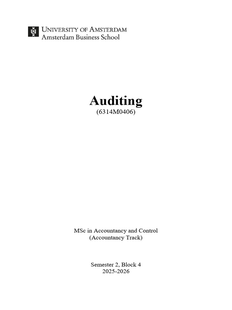 Auditing Syllabus 2026I dismal dkajse jsusge ajahde Suus usssbeka dushe ...