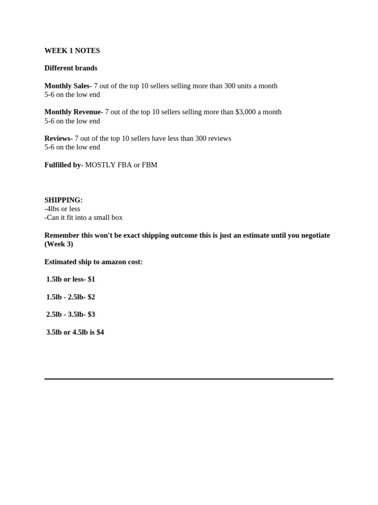 Week 1 Notes | PDF