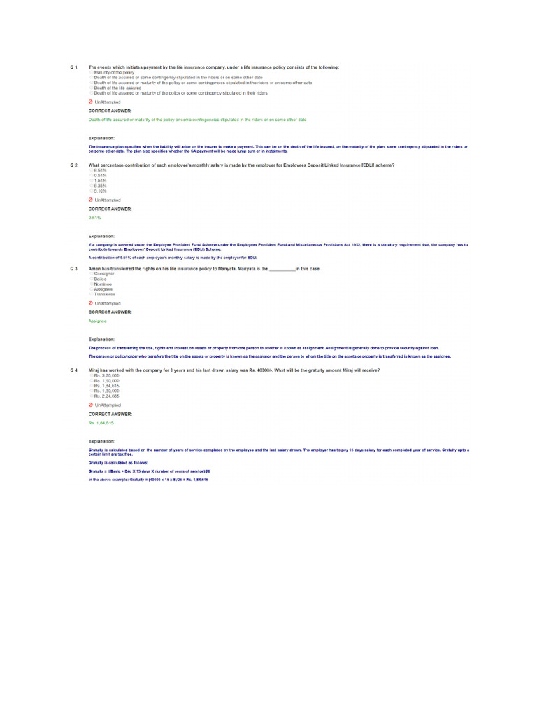 IC 02 Practice Test 5 | PDF