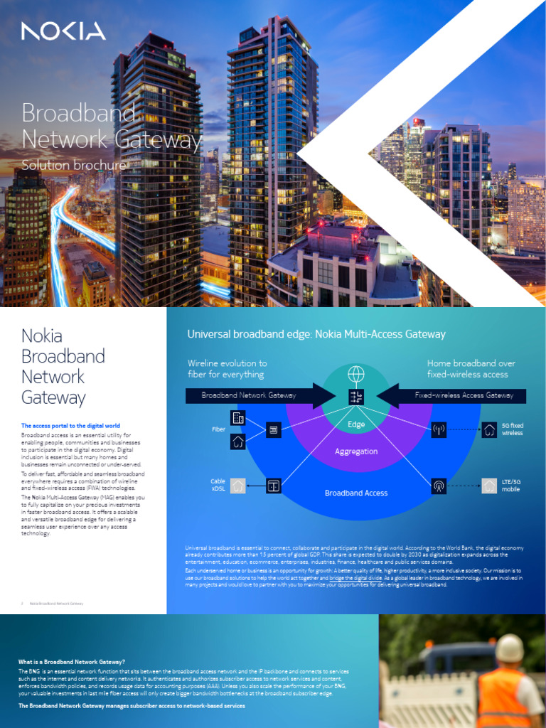 Nokia Broadband Network Gateway Solution Brochure EBrochure en | PDF ...