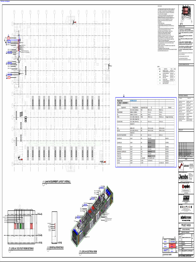 Overall Equipment Layout For Level-04 (R-4) - Bcei.26122025.a | PDF