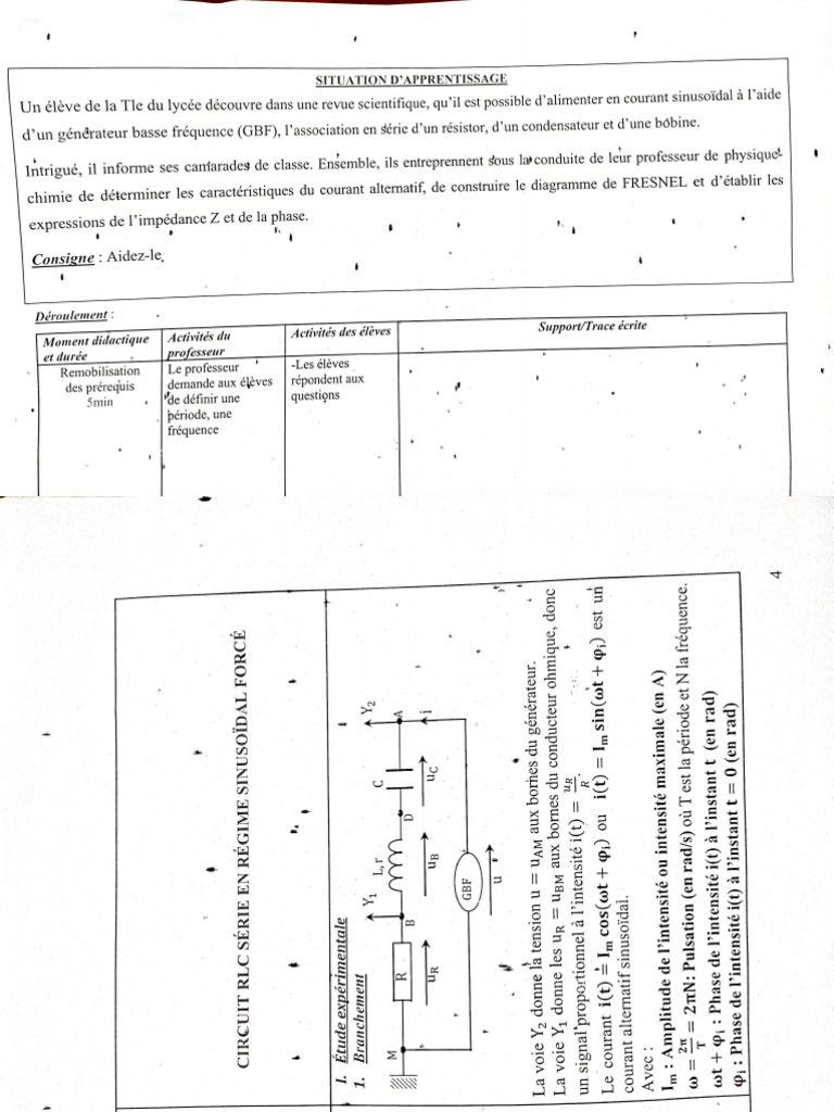 Circuit RLC | PDF