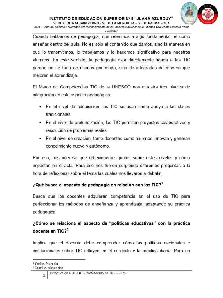 Competencias Tic para Docentes - Itic | PDF | Pedagogía | Maestros