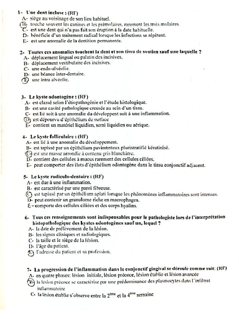 EMD 2 - Anatomie Pathologique | PDF