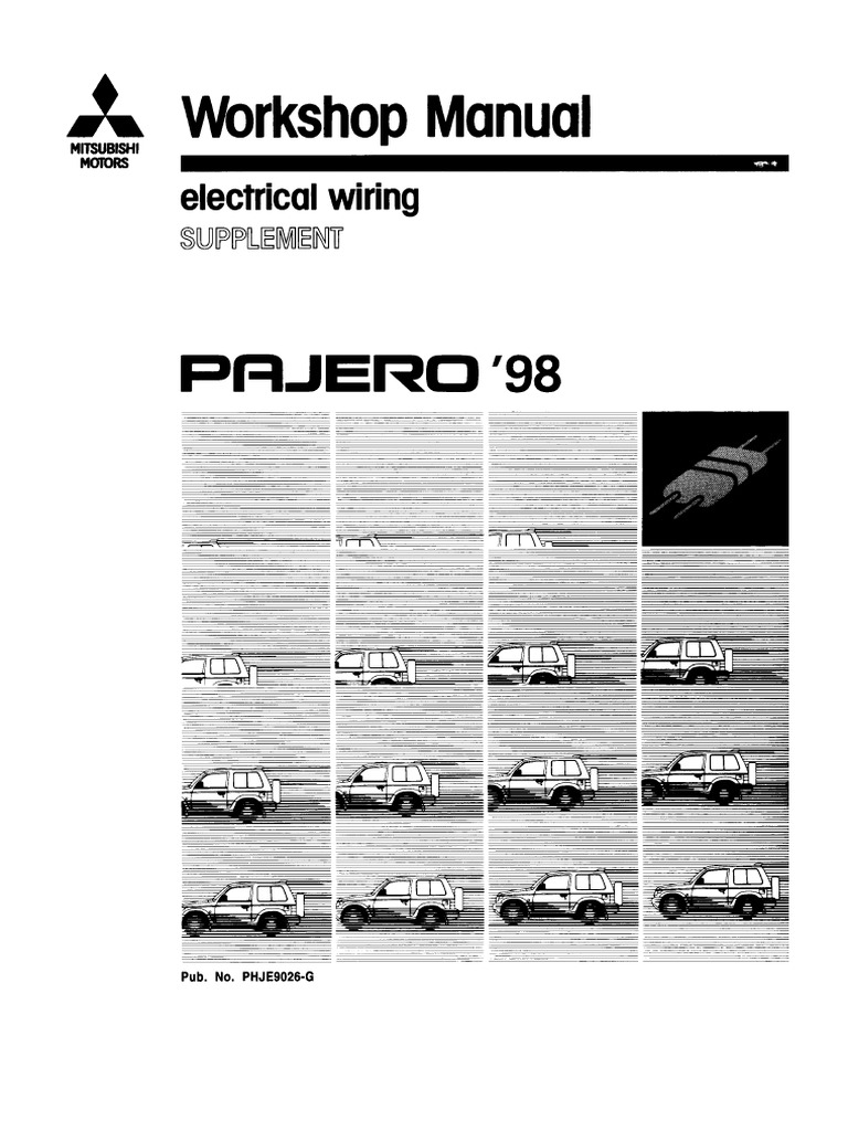 Phje9026-g Pajero 98 Electrical Wiring | PDF