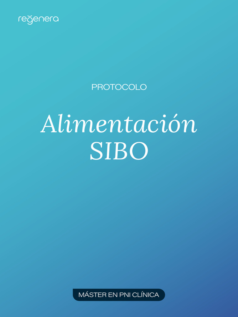 Alimentacion SIBO | PDF | Cereales | Vegetales