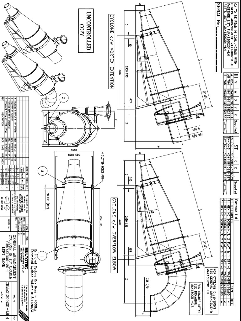 Cyclone in Cradle Ga - Crmax1300201-Lh | PDF
