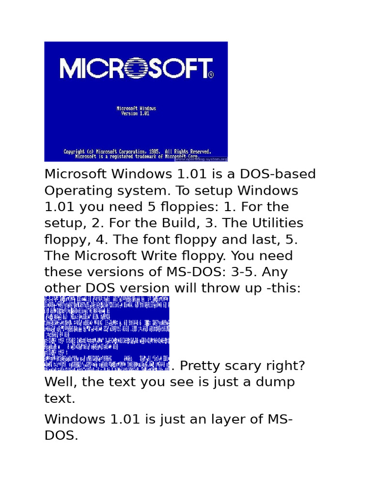 Windows 1.0 | PDF