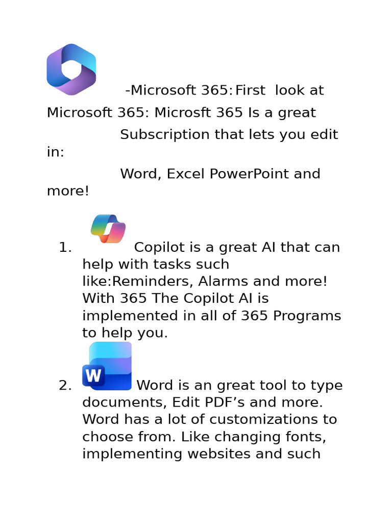 First Impressions About Microsoft 365 | PDF | Share Point | Microsoft
