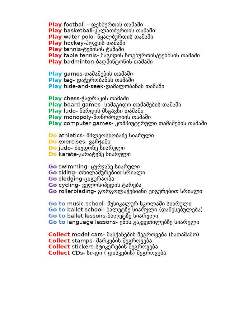 Activities | PDF