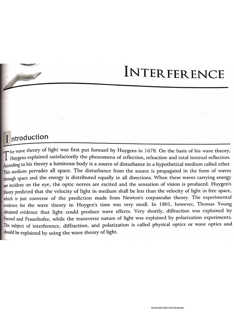 Unit 3 Lecture 1, Interference | PDF