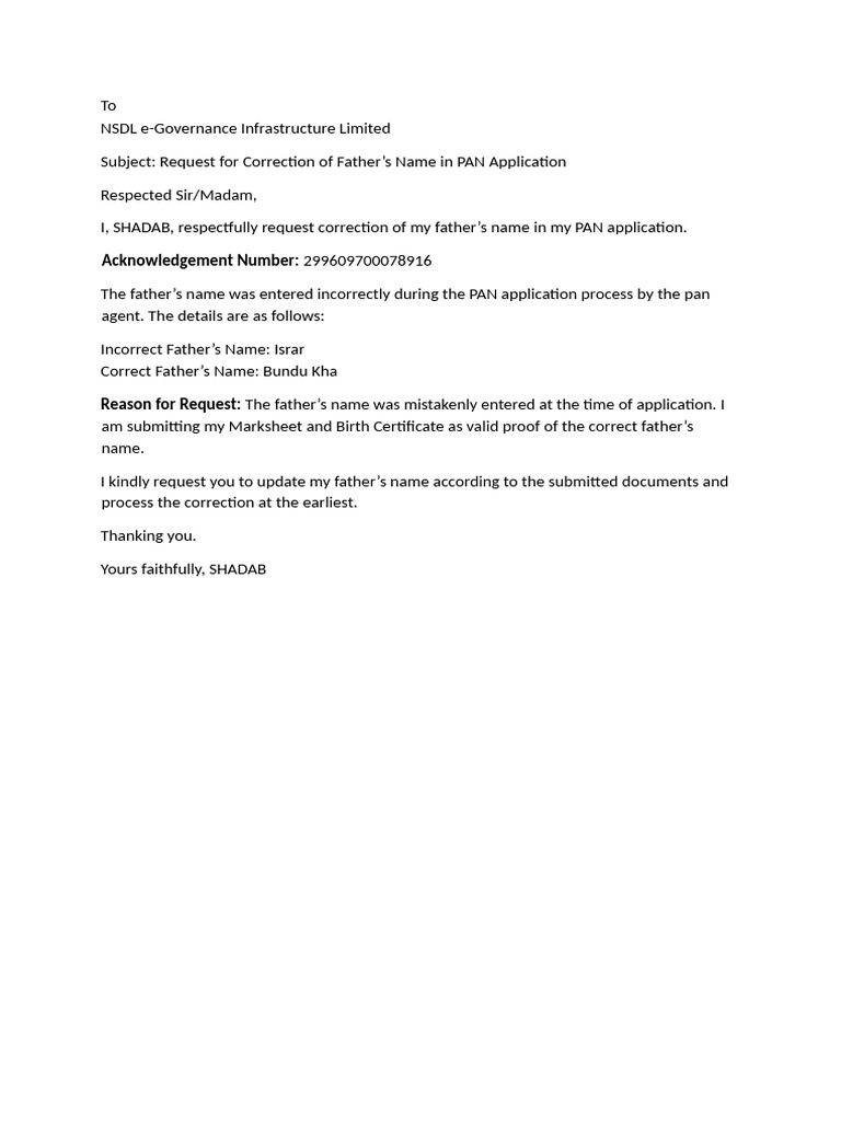 Letter 1 | PDF
