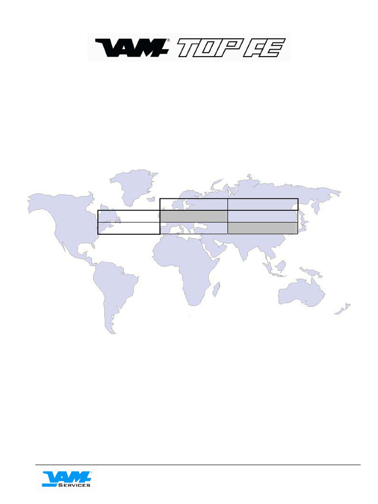 VAM TOP FE Standard Products - Compatibility With VAM TOP | PDF