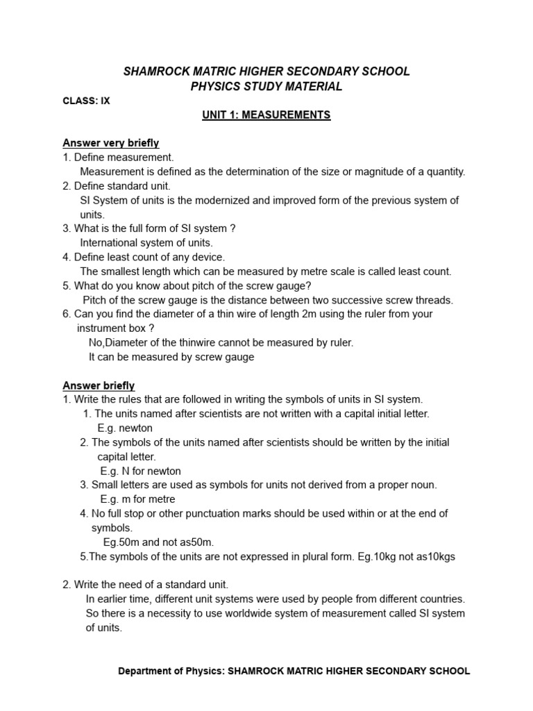 9 Physics Study Material | PDF | Acceleration | Velocity