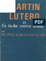 Garcia Villoslada, Ricardo - Martin Lutero 02, en Lucha Contra Roma