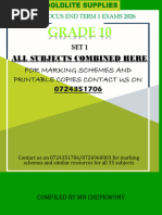 GRADE 10 CSL 001 2026 Exam | PDF | Leadership