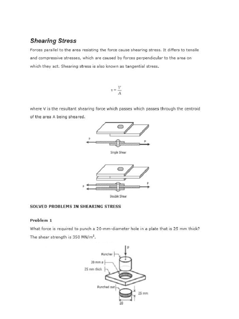 Module2 Shearing Stress | PDF
