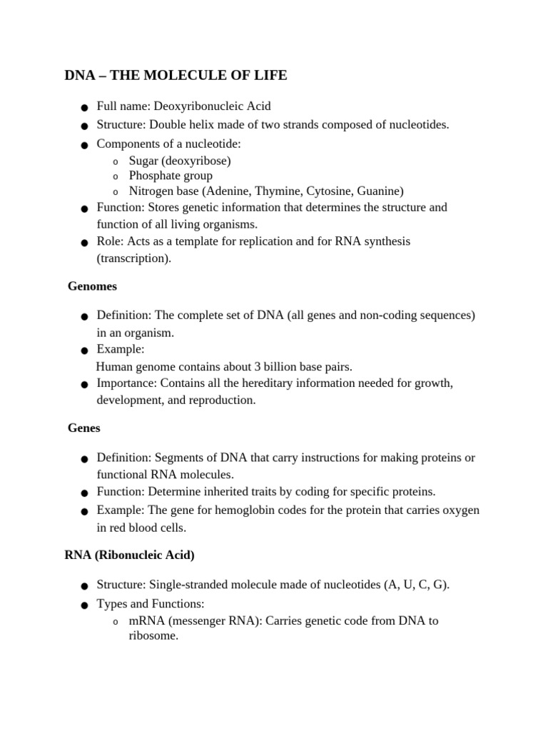 Dna Lecture | PDF