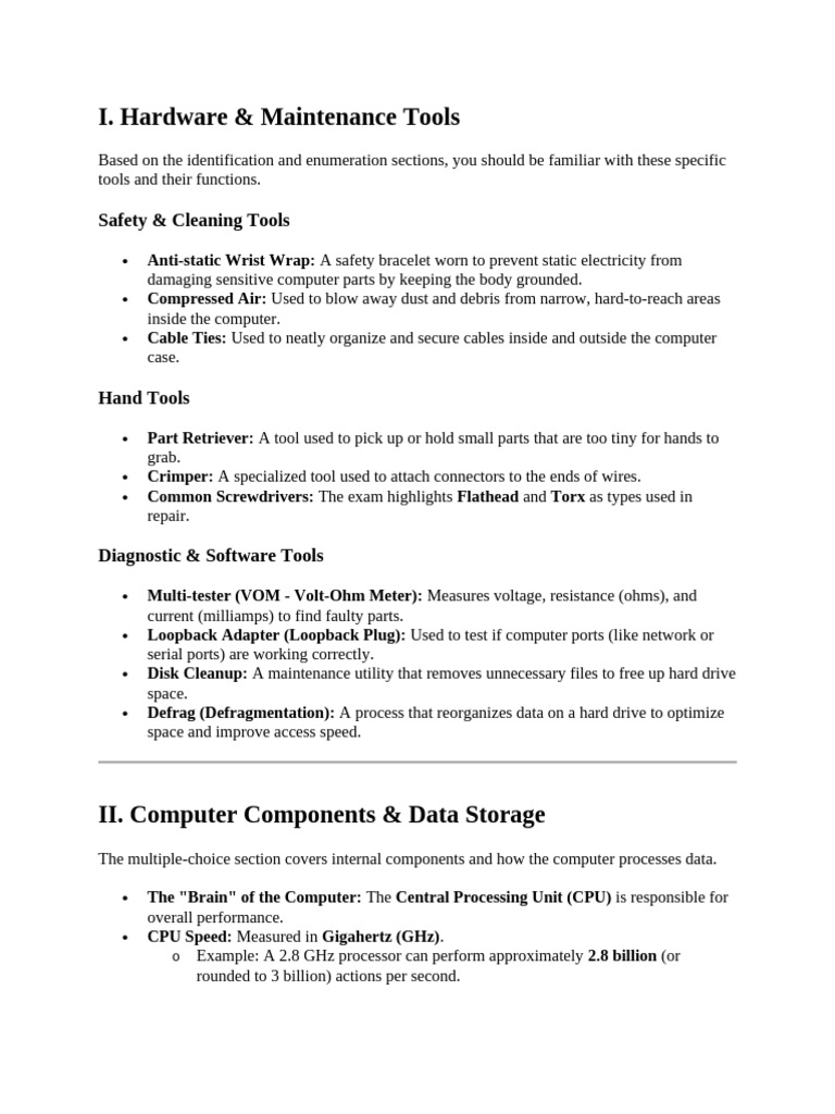4th Mid Quarter Tle Reviewer | PDF | Byte | Computer Data Storage