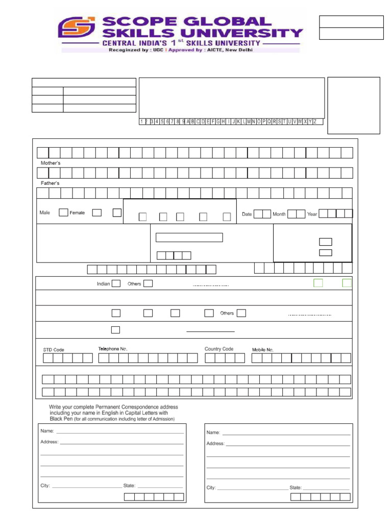 PH.D Entrance Exam Form | PDF | Doctor Of Philosophy | Educational Stages