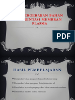 Pergerakan Bahan Merentasi Membran Plasma