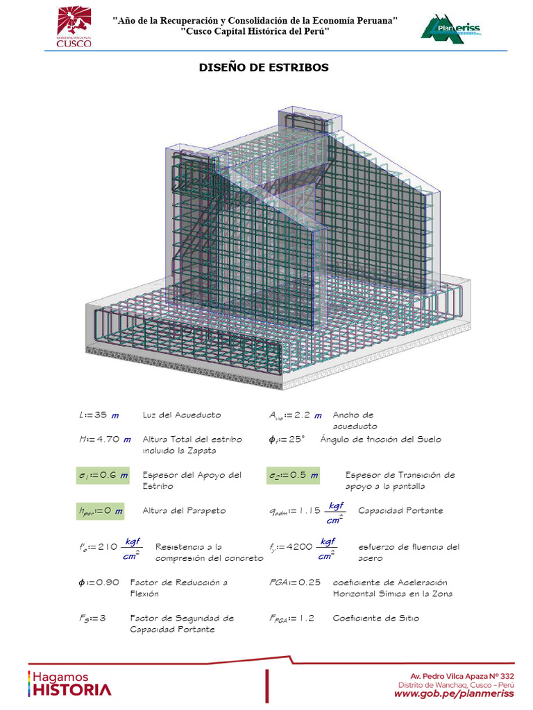 Diseño de Estribo de 35m | PDF | Fricción | Física Aplicada e ...