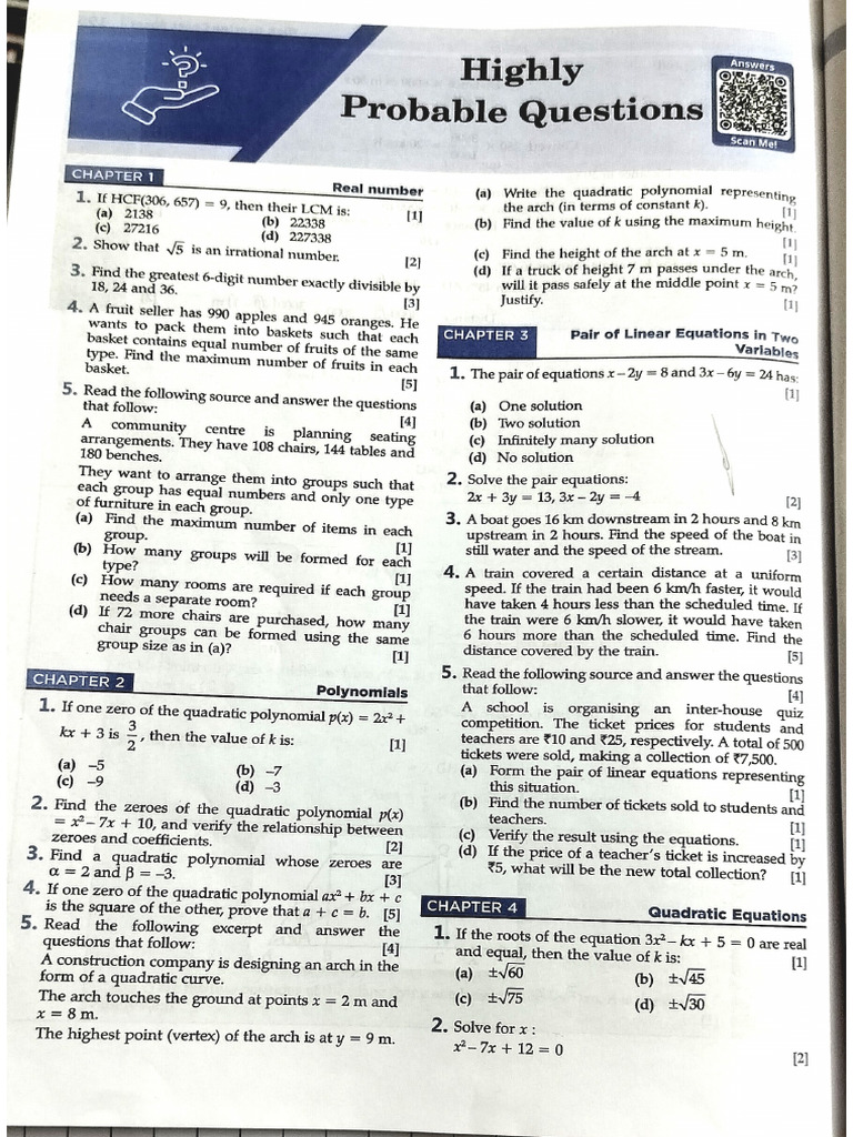 Maths Most Probable | PDF