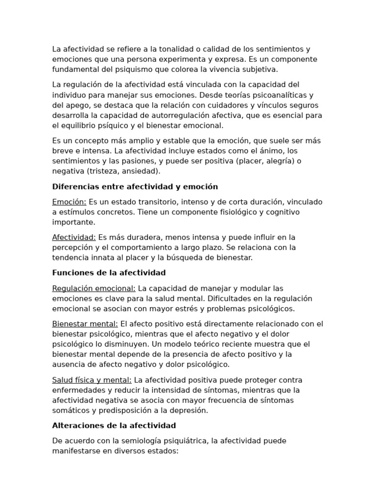 Afectividad y Juicio | PDF | Las emociones | Ansiedad