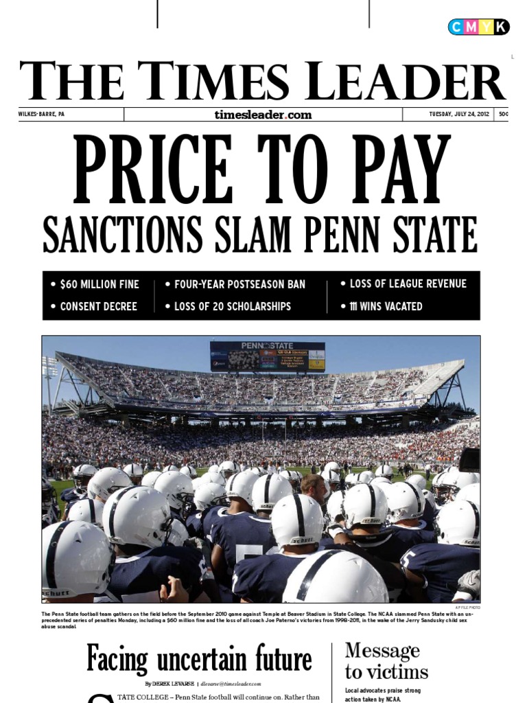 Times Leader 07-24-2012 | PDF | Penn State Nittany Lions Football | Jerry  Sandusky