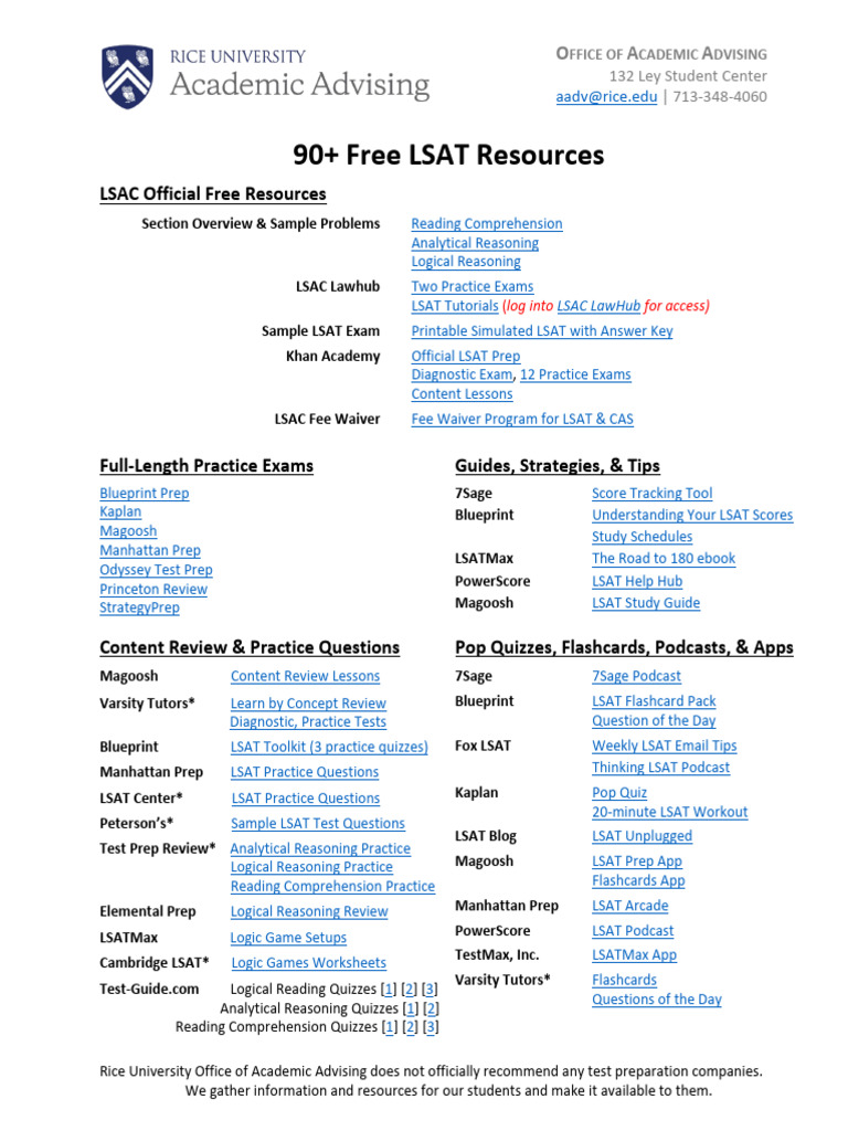 LSAT Prep Resources | PDF | Law School Admission Test | Kaplan