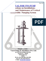 VWS Pump Manual (Varat Pump & Machinery Pvt. LTD.)