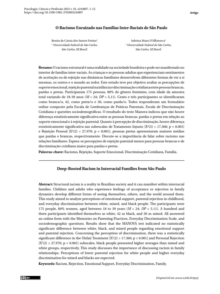 O Racismo Enraizado Nas Familias Inter R | PDF | Racismo ...