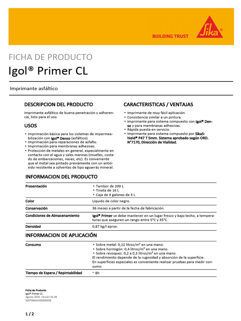 Igol Primer Cl | PDF