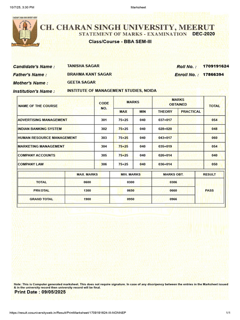 Sem 3 | PDF