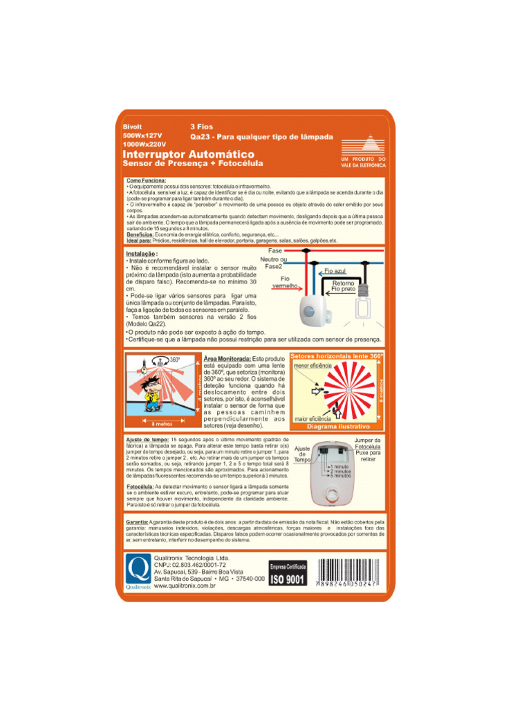 Manual Sensor Qual It Ron i x | PDF