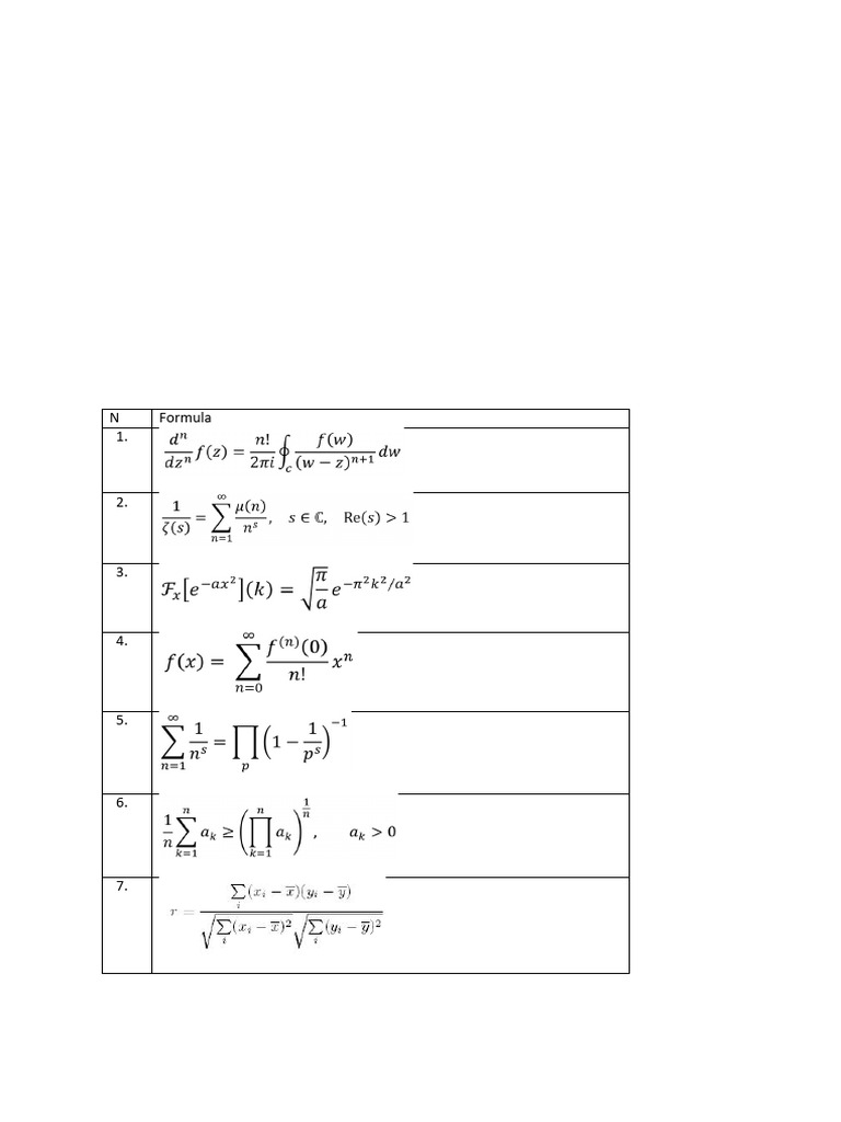 1-Ass Formulas (2) | PDF