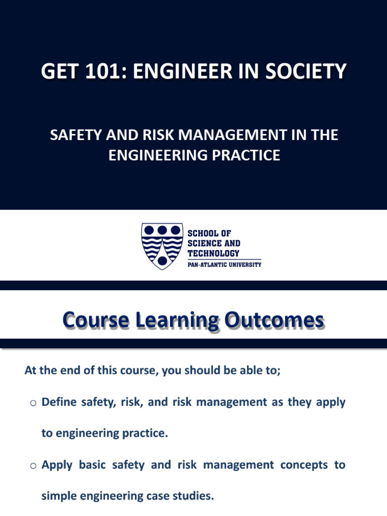 GET 101 Safety and Risk Management in Engineering Practice | PDF ...