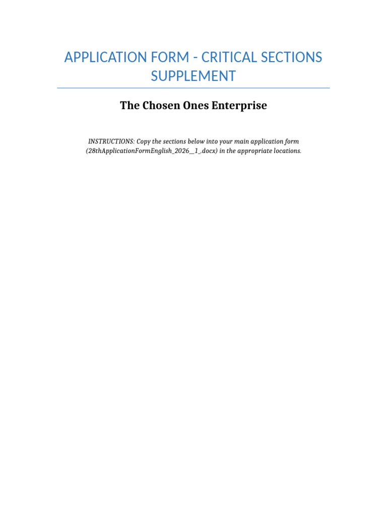 Application Form Complete Sections | PDF | Climate Resilience | Climate ...