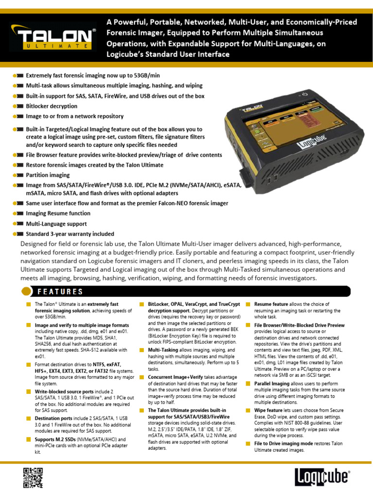 TalonUlt - DataSheet v6.1 2024 | PDF | Usb | Solid State Drive