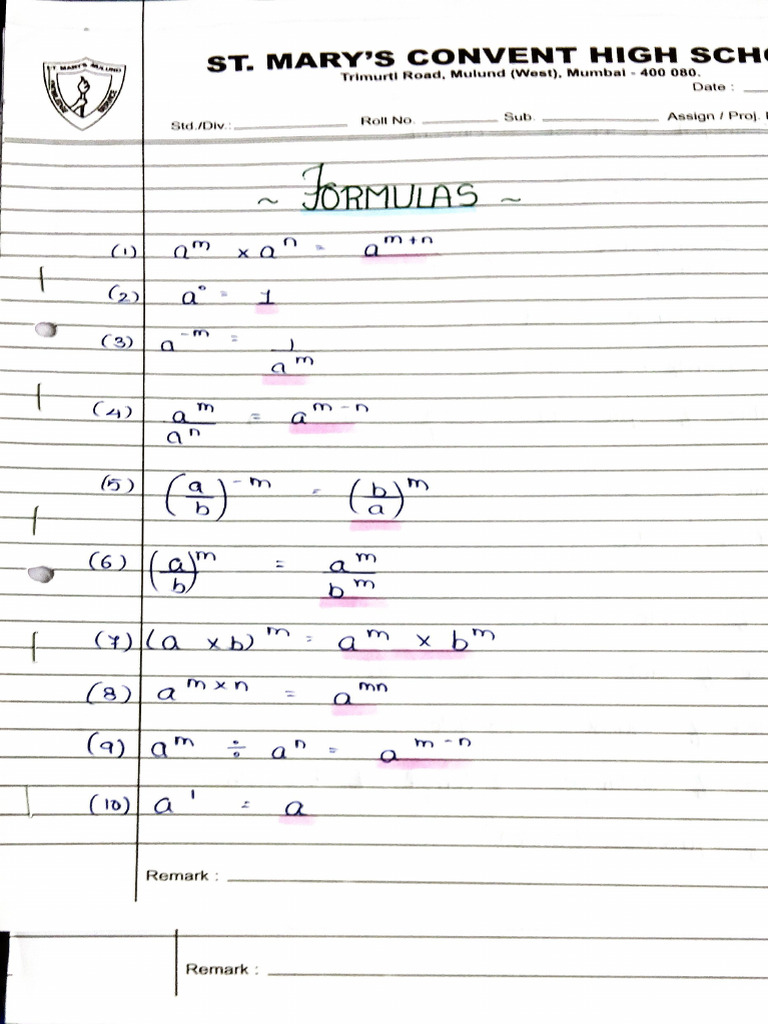 Maths Formulas | PDF