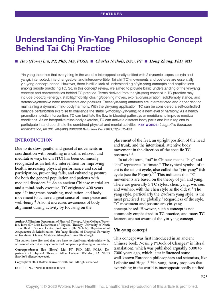 Understanding Yin Yang Philosophic Concept Behind.12 | PDF | Yin And ...