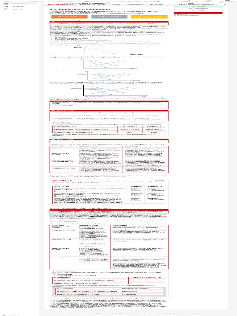 Section 5.9 Competition ACCA Study Hub 3 | PDF | Monopoly | Imperfect ...
