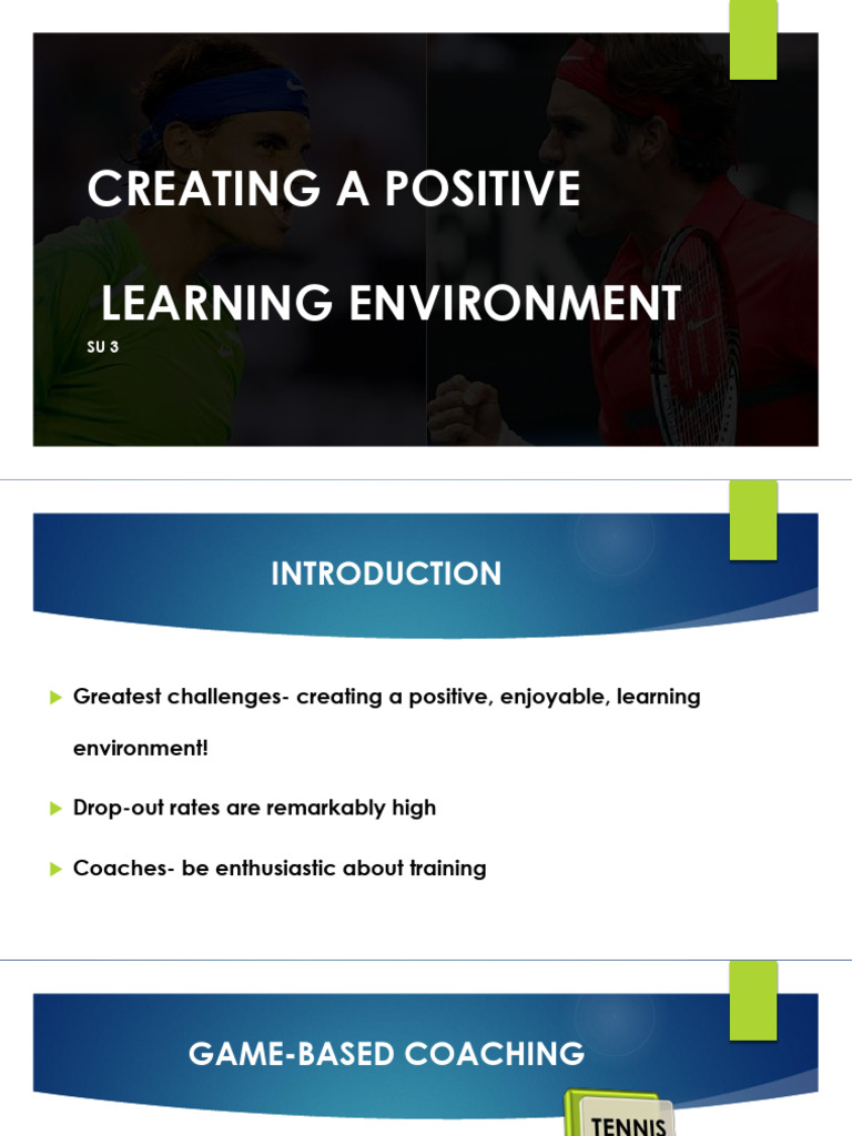 Lecture+3+Creating+a+Positive+Learning+Environment+SU+3 | PDF