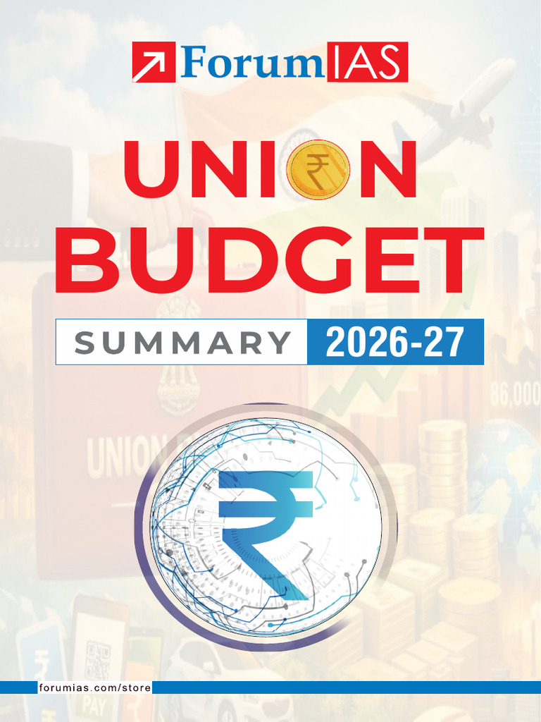 Union Budget Summary 2026 27 | PDF | Taxes | Government Budget Balance