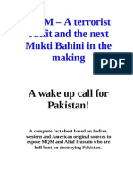 Muttahida Qaumi Movement (MQM) and Terrorism