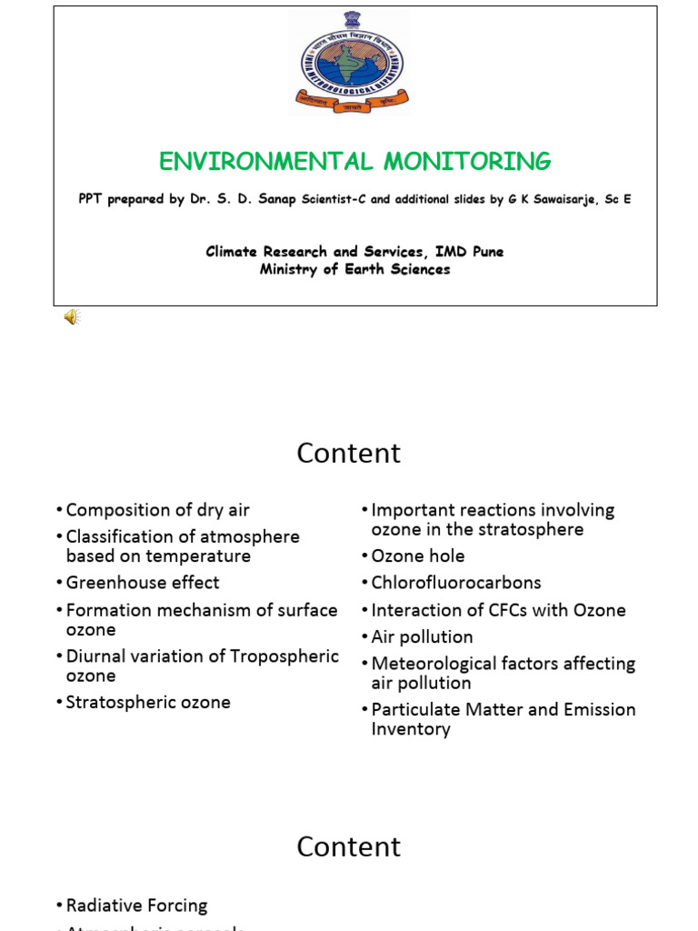 Environmental Monitoring | PDF
