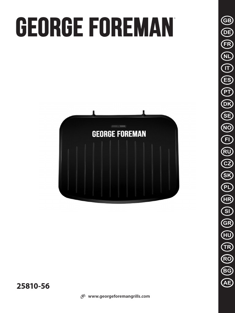 George Foreman Fit Grill Medium Koper | PDF | Grilling | Foods