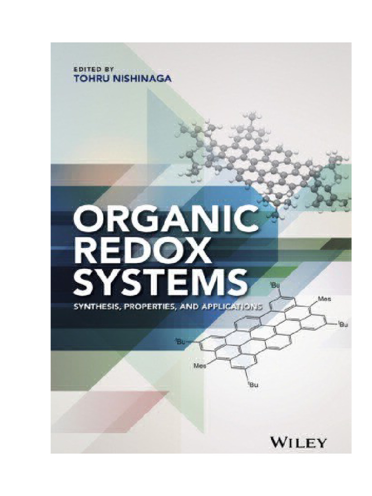 Organic Redox Systems Synthesis Properties and Applications 1st Edition ...