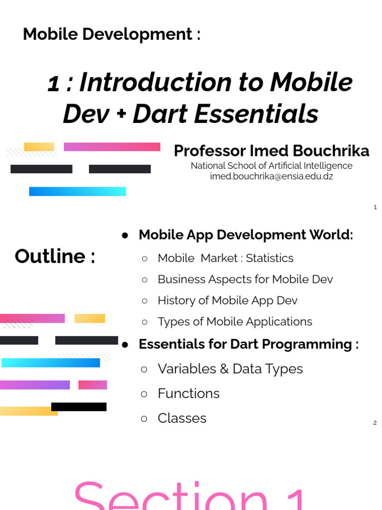 01 Introduction Mobile DEV | PDF
