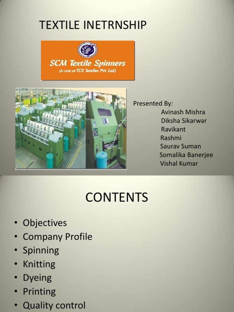 PPT PDF Textiles Spinning (Textiles)